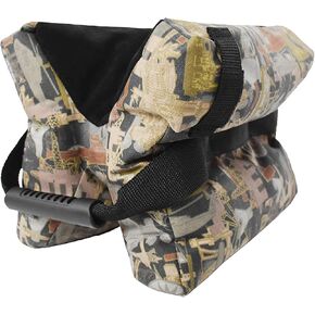 Unfilled Shooting Rest Bag with Portable Handle, Bench Rest Support Sandbag Stand Holders for Outdoor Target Shooting Sports