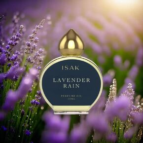 ISAK Premium Attar For Men & Women, Lavender Rain 12 ML (0.4 Fl Oz), Alcohol Free 8 To 10 Hours Long Lasting Lavender Scent For Unisex, Roll On Luxurious Perfume Oil, Made In India Atter.