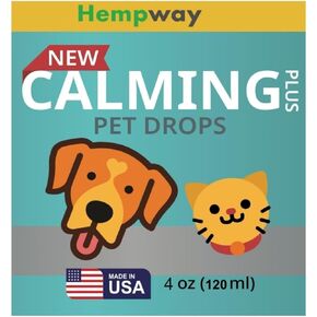 Pet Calming Drops - Anti-Separation Natural Dog Cat Calming Formula for Well-Being and Comfort - 120 Servings - Bacon Flavor 4 oz 120 ml