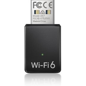 BrosTrend AX900 USB WiFi Adapter for Desktop PC Laptop, Mini WiFi 6 Adapter for Windows 11/10/7, WiFi 6 USB Adapter Dual Band 5GHz 600Mbps + 2.4GHz 286Mbps, USB Wireless Adapter, WiFi Dongle USB 2.0