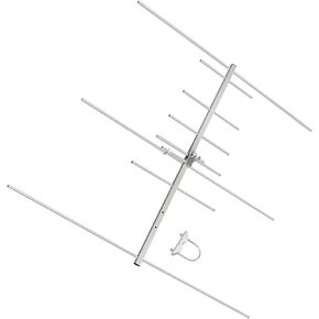 YAGI Antenna Dual-Band 9.5/11dBi 50W 2m/70cm UHF/VHF 144/430 8 Elements Outdoor GRMS Yagi Antenna with U-Bolt for Ham Radio Repeater System 433mhz Radio Systems