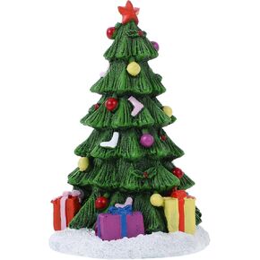 POPETPOP Fish Tank Christmas Tree Decoration - Artificial Resin Christmas Aquarium Decoration, Christmas Tree Aquarium Ornament for Betta Hiding, Holiday Deco