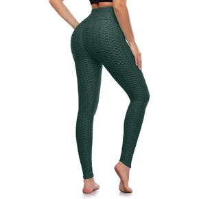 A-Wintage Women's Scrunch Butt Lifting Leggings Stretchy High Waisted Yoga Pants Workout Textured Booty Tights