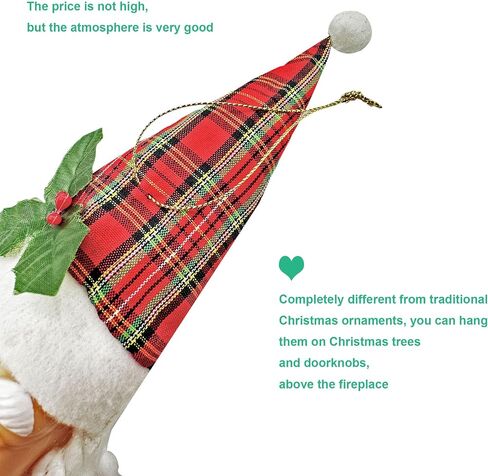4pcs Packing Christmas Tree Haning Ornaments Santa Claus Hanger Decoration,Vintage Handmade Santa Claus Head Ornament for Home Holiday Decor in Saudi Arabia