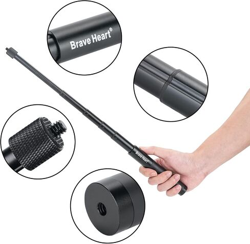عصا سيلفي غير مرئية من 16.5 سم إلى 70 سم لـ insta360 Insta 360 one x x2 x3 ONE X4 one RS Gopro Hero 13 12 11 9 8 ملحقات الكاميرا (أسود) in Saudi Arabia