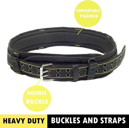 3 inch Padded Tool Belt Work Tool Belt for Heavy Duty Work(Yellow and Black) in Kuwait