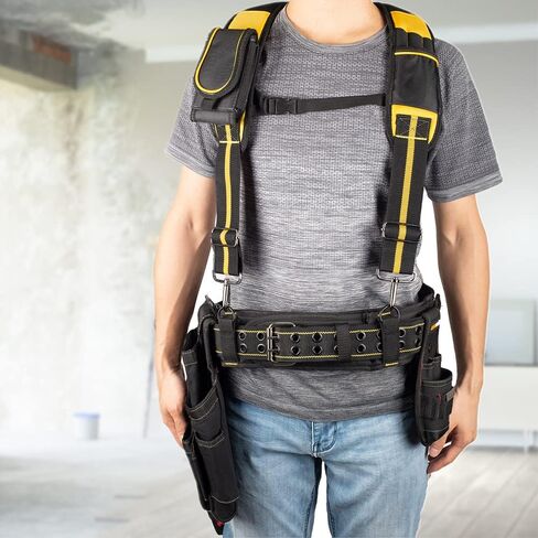 3 inch Padded Tool Belt Work Tool Belt for Heavy Duty Work(Yellow and Black) in Kuwait