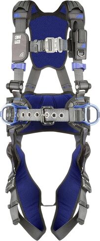 3M 1113121 DBI-SALA ExoFit X300 Comfort Construction Positioning Safety Harness, Construction Fall Protection, Aluminum Back and Hip D-Rings, Auto-Locking Quick Connect Leg and Chest Buckles, Small in Saudi Arabia