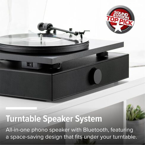 Andover Audio Spinbase 2 Speaker System Designed for Turntables; Phono Input, BT, Analog and Optical Input, ISOGroove Anti-Feedback, with Remote Control - (White) in Saudi Arabia