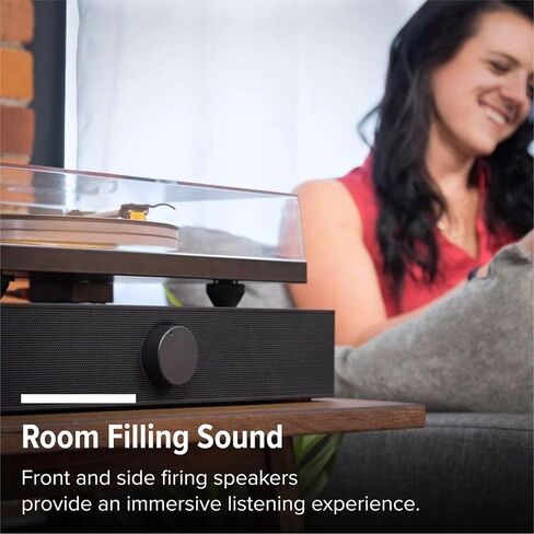 Andover Audio Spinbase 2 Speaker System Designed for Turntables; Phono Input, BT, Analog and Optical Input, ISOGroove Anti-Feedback, with Remote Control - (White) in Saudi Arabia