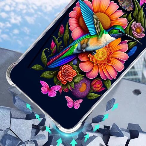 Case for iPhone 16,Orange Elephant Flowers Drop Protection Shockproof Case TPU Full Body Protective Scratch-Resistant Cover for Apple iPhone 16 in Kuwait