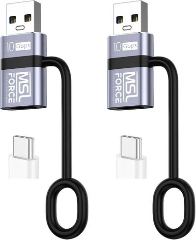 Japanese Brand, USB to USB c Adapter 2Pack, USB c to USB a Cable, Type c to USB,USB c to USB a for Apple Watch Ultra iWatch 7 8 9 iPhone 15 14 13 12 Plus Pro Max AirPods iPad Air in Saudi Arabia
