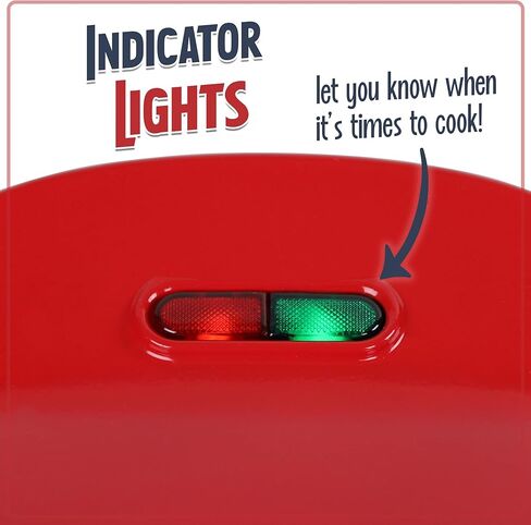 نوستالجيا صانعة الكاساديلا الكهربائية ذات 6 أسافين مع مزلاج حشو إضافي، 8 بوصة، أحمر in Kuwait