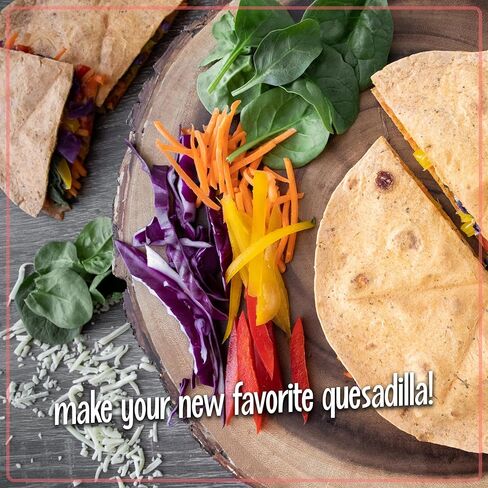 نوستالجيا صانعة الكاساديلا الكهربائية ذات 6 أسافين مع مزلاج حشو إضافي، 8 بوصة، أحمر in Kuwait