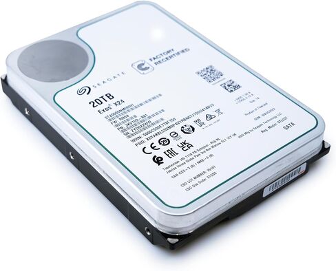 Seagate Exos X24 20TB Enterprise Hard Drive HDD SATA 6Gb/s 512MB Cache 7200 RPM 512e CMR Helium Sealed 3.5in Hard Drive ST20000NM000H (Renewed) in Saudi Arabia