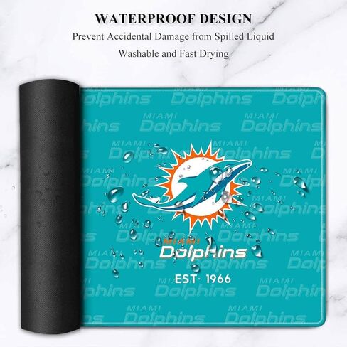 Stitched Edges Mouse Desk Pad,Large Gaming Mouse Pad for Laptop Computer Desktop Keyboard,Orange Blue Design Mat for Football Sport Fans Mousepad in Saudi Arabia