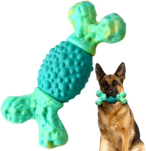 Rensh Tough Dog Toys for Aggressive Chewers, Indestructible Dog Chew Toys for Medium Large Breed, Sturdy Aggressive Chew Dog Toys to Keep Them Busy, Dog Chew Bones Toy for Long Lasting (Orange) in Saudi Arabia