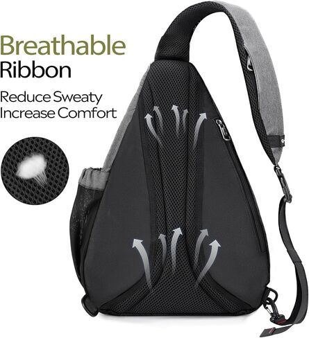 OutdoorMaster Sling Bag, Hiking Daypack, Crossbody Shoulder Chest Urban Outdoor Travel Backpack for Women & Men in Kuwait