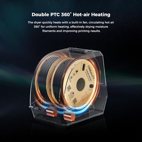 Space Pi Filament Dryer, Compatible with 1.75mm/2.85mm PLA PETG ABS Material, Filament Dehydrator, Spool Holder in Saudi Arabia