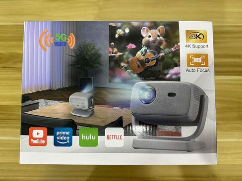 [Auto Focus/4K Support]A8 Projector with 5G WiFi and Bluetooth , 600 ANSI Native 1080P Outdoor Movie Projector, Auto 6D Keystone , Home Theater Projector compatible with Phone/TV Stick/PC in Saudi Arabia