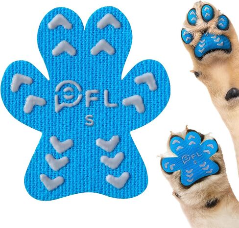 Non-Slip Dog Paw Protector Pads for Senior Dogs, Dog Paw Traction Stickers with Anti-Slip Rubber, Help Dogs Walk on Hardwood Floor, Dog Essentials,Pink 48pcs, XXL for 61-80lbs in Kuwait
