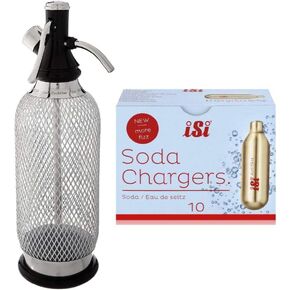 iSi North America Sodamaker Classic with Soda Carbon Dioxide C02 Gas Chargers (1 Quart with 50 Pack)