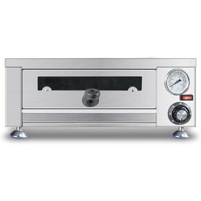 YOOKTEN Indoor Pizza Oven,Electric Countertop Pizza Ovens,Portable Commercial Pizza Maker for Home with 60 Minutes Timer Stainless Steel Pizza Cooker,1100W, Large, Silver