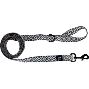 Hamilton Dog Leash, Adjustable Red Dog Leash, Bandana Pattern Ribbon Overlay Collection Pet Leash for Dogs, Size M/L