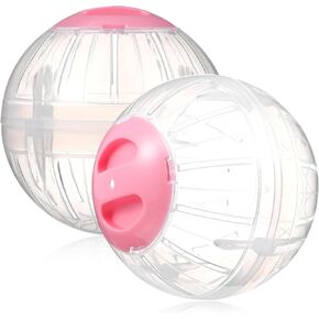 LIOOBO 2pcs Hamster Sports Ball Hamster Ball 5.6 Inch Running Hamster Ball Gerbil Toys Hamster Toys for Rats Exercise Small Animal Running Balls Hamster Cage Plastic Fitness Small Pet