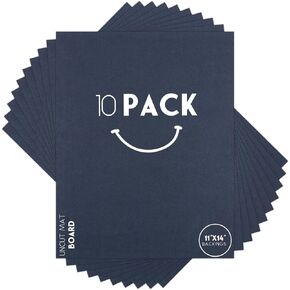 Golden State Art, 10 Pack Red 11x14 Uncut Mat Boards, Acid Free Backing Matte Boards, Ideal for Photos/Pictures/Prints/Frames/Arts