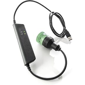 KVASER Leaf Light HS v2 J1939-13 Type II Single-Channel USB-CAN PC Interface,CAN Access J1939-13 Type II Connector (Green)