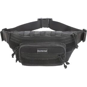 MAXPEDITION Keystone Versipack (14" x 6" x 6") Tactical Crossbody Fanny Pack for Everyday Carry (Black) 0456B