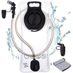 Hydration Bladder 2 Liter Water Bladder for Hiking Backpack | Leakproof | BPA Free | Replaceable Bite Valve