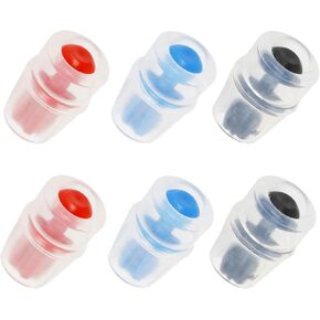 6PCS Silicone Bite Valve Replacement Nozzles, Bite Valve Replacement Sheath for Water Bladder Reservoirs, Hydration Pack Bite Valve Sheath Safe Nozzle Mouthpiece Replacement Compatible with Osprey