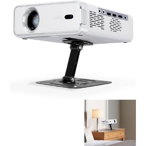 حامل Tiga Projector القابل للطي لجهاز العرض وأجهزة العرض من سلسلة Aurzen Eazze مع فتحة برغي 1/4 بوصة - حامل جهاز عرض سطح المكتب صغير الحجم ومحمول مع سهولة الإعداد ودوران 180 درجة in Kuwait