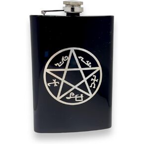 8oz BLACK Demon Trap Flask