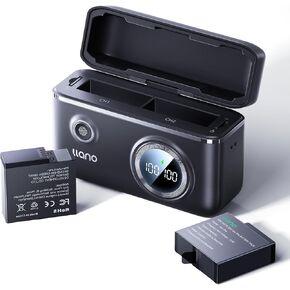 llano 2 Packs 1750mAh Replacement Battery and 18W Fast Dual Charger for Insta360 Ace Pro, Compatible with Insta360 Ace Pro 2/Ace Pro/Ace Action Camera