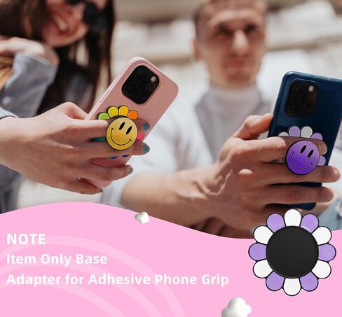 قاعدة مغناطيسية من metisinno متوافقة مع مقابض هواتف PopSocket وحافظات iPhone MagSafe، ألوان قوس قزح متعددة in Kuwait