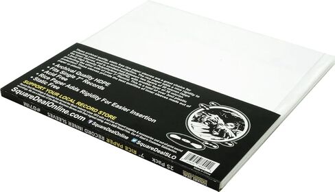 (100) 7" Record Inner Sleeves - 3-Layers of Archival Quality, Anti-Static HDPE with Rice Paper Enclosed Insert for Extra Rigidity #07IM in Saudi Arabia