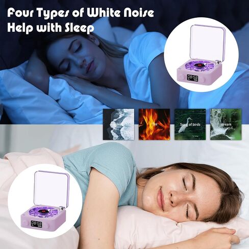 The Waves Vinyl Player, Waves Vinyl Bluetooth Speaker with Ambient Lights and Timer, Four Modes Portable Vintage Vinyl Speaker for Bedroom, Home in Saudi Arabia