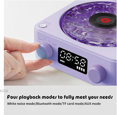 The Waves Vinyl Player, Waves Vinyl Bluetooth Speaker with Ambient Lights and Timer, Four Modes Portable Vintage Vinyl Speaker for Bedroom, Home in Saudi Arabia