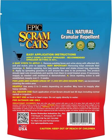 EPIC REPELLENTS Cat Scram, Animal, People and Pet Safe Granular Repellent (6 lbs) in Saudi Arabia