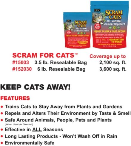 EPIC REPELLENTS Cat Scram, Animal, People and Pet Safe Granular Repellent (6 lbs) in Saudi Arabia