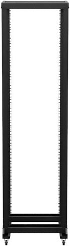NavePoint 4-Post Adjustable Rack, 37U, Cage Nuts, Includes Casters, Black, SRB Series in Kuwait