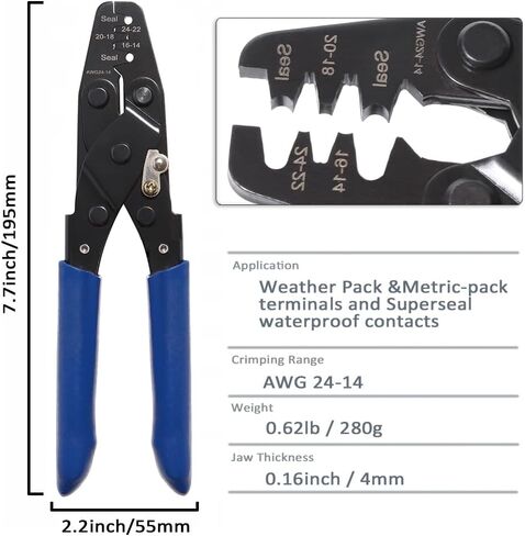 مقاوم للماء السيارات موصل كهربائي محطات سلك التوصيل عدة 1/2/3/4/5/6 دبوس موصلات السيارة ذكر أنثى بعقب العقص أداة الاتصال السريع أداة السقاطة طريقة قطع الاتصال in Kuwait