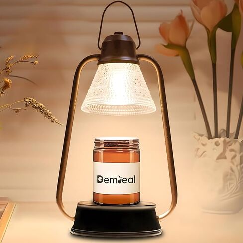 Candle Warmer Lamp Dimmable Timer, Electric Metal Top Down Light Heat Melting Wax Candles Vintage for Candle Jars,Home Decor Beside Lamp Gifts for Women & Friends in Saudi Arabia