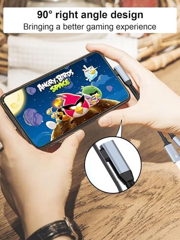 Lightning/USBC to 3.5mm AUX Audio and USBC Charger Splitter[MFi Certified] Lightning + USB C to 3.5mm Headphone Jack Adapter with PD 60W Fast Charging, iPhone Headphone Adapter for iPhone 16/15/14/13 in Saudi Arabia