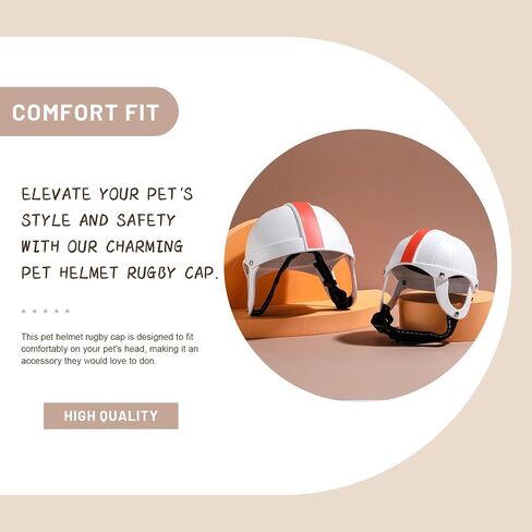 NVTED Pet Cycling Helmet, Dog Cat Motorcycle Bike Helmet for Small Dog Cat Hard Safety Cap with Adjustable Belt Head Protection for Puppy Outdoor Riding (Black-M) in Saudi Arabia