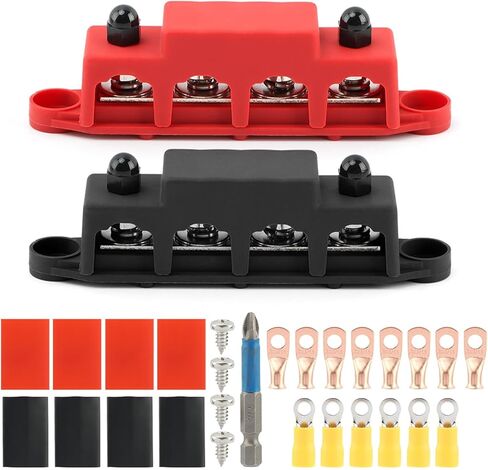 EMVANV حافلة بار 5/16 "كتلة توزيع الطاقة 12 فولت حافلة بار 250A مسمار البحرية حافلة بار 24-48 فولت السيارات البحرية بسبار (M8) in Kuwait