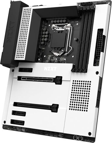 NZXT N7 Z590 - N7-Z59XT-W1 - مجموعة شرائح Intel Z590 (تدعم وحدات المعالجة المركزية من الجيل الحادي عشر) - اللوحة الأم للألعاب ATX - درع الإدخال/الإخراج المتكامل - اتصال WiFi 6E - بلوتوث V5.2 - أبيض in Kuwait
